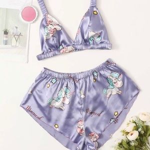 Silk sexy pajama set